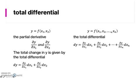 total differential coefficient.